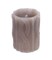 Melrose 4" Mauve Knit Pattern Battery Operated Flameless LED Wax Pillar Candle